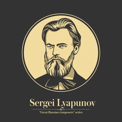 Great Russian composer. Sergei Lyapunov was a Russian composer, pianist and conductor.