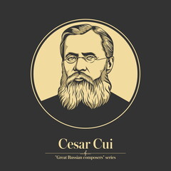 Great Russian composer. Cesar Cui was a Russian composer and music critic, member of the Belyayev circle and The Five  a group of composers combined by the idea of creating a specifically Russian type
