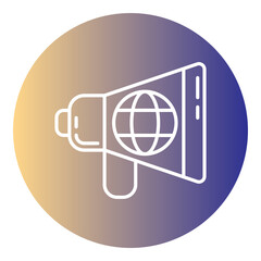 megaphone and internet 