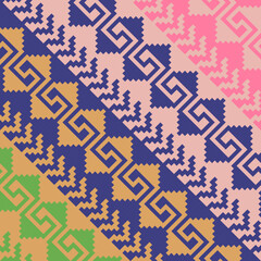 Ethnic pattern geometric colombian wayuu	