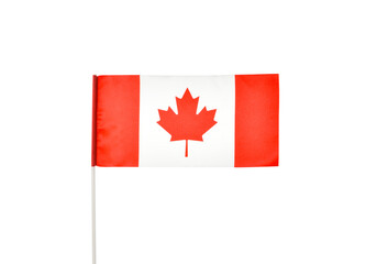 Fototapeta na wymiar Flag of Canada on white background
