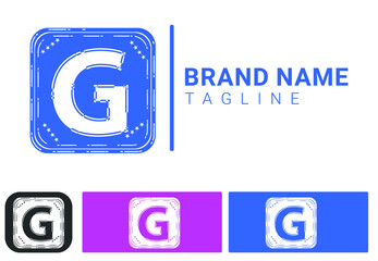 G letter logo and icon design template