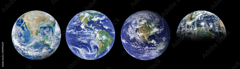 Wall mural pplanet earth with clipping path. elements of this image furnished by nasa.