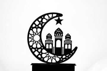 Festive greeting card for Muslim holy month Ramadan Kareem.