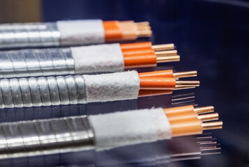 cutting of copper stranded wire for various purposes in industry