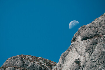 moon over mountain