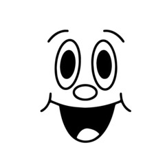 old cartoon mascot character elements. different clipart, faces, limbs. character creator for vintage retro logos and branding. isolated vector illustrations
