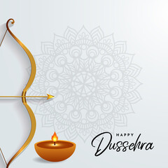 Elegant dussehra festival design background.
Celebration dussehra festival day background vector.