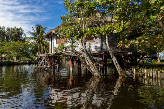 Natural view of the Tour Laguna del Tesoro in Guama, Matanza, Cuba
