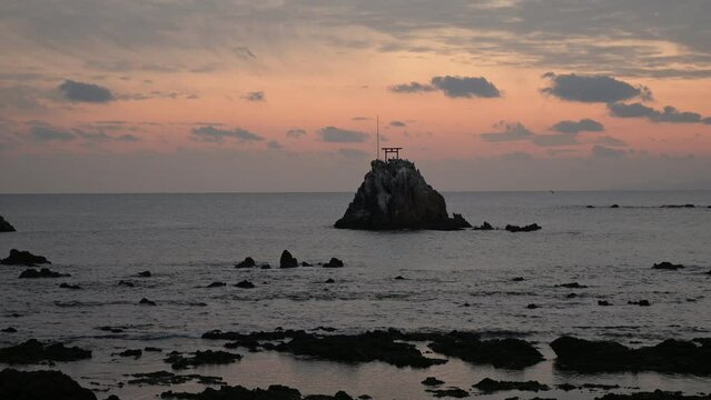 牛之浜景勝地「すみっ瀬と夕焼け」