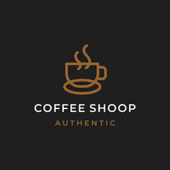 Line art Mug for Coffee Logo Icon Design TemplateLine art Mug for Coffee Logo Icon Design Template