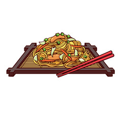 yakisoba is a typical food from japan