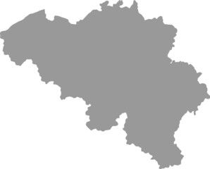 Belgium map on  png or transparent  background,Symbols of Belgium . vector illustration