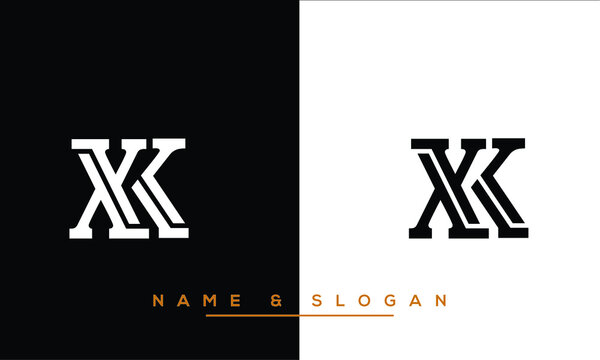 XK,  KX,  X,   K    Abstract  Letters  Logo  Monogram