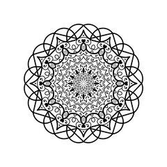 Mandala Vintage decorative elements. Oriental pattern, vector illustration