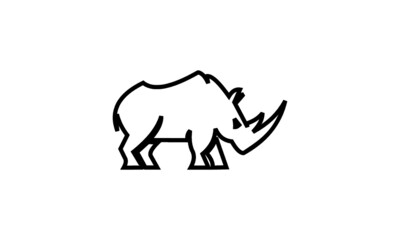 illustration of a rhino