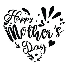 Mother's day typography SVG Happy Mother's Day