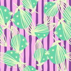 Creative leaves seamless pattern. Contemporary floral leaf wallpaper.