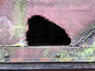 Urban decay rust metal industrial construction inside Essen famous steel factory Landschaftspark...