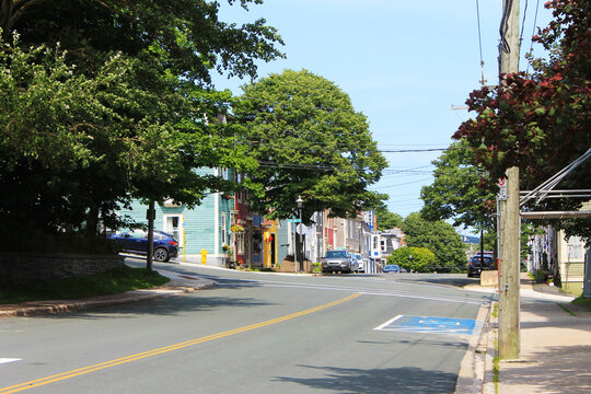 Looking East Along Gower Street, Downtown St. John's, NL