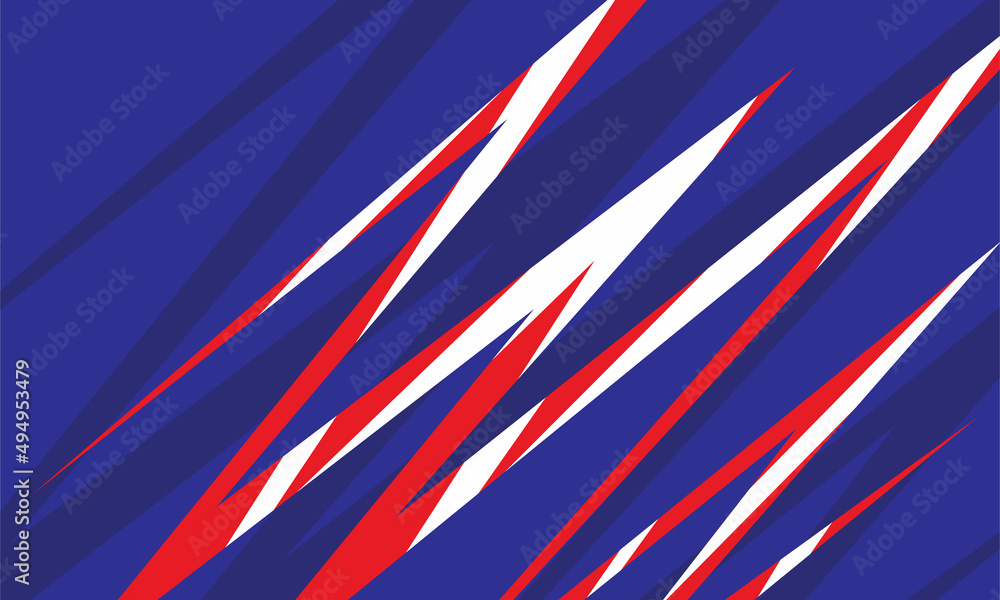 Poster abstract background with overlapping sharp and zigzag line pattern