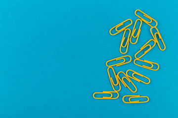 Colored paper clips.