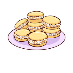 alfajores is a typical food from argentina