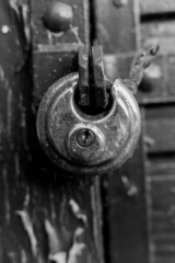 old lock on a door