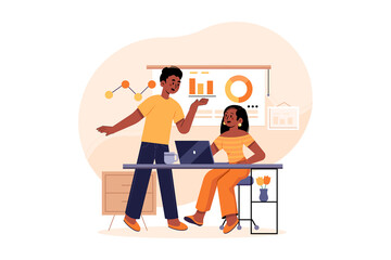 Employees Working On Marketing Strategy