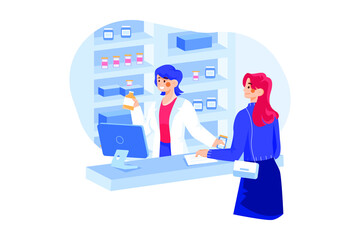 Medical Pharmacy illustration concept