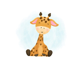 Cute giraffe vector illustrator