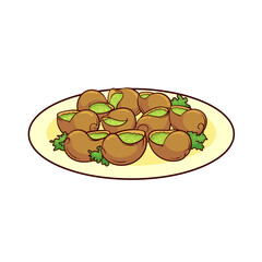 escargot is a typical food from france