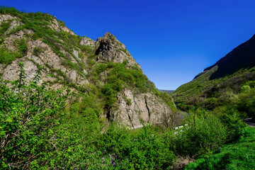 Fabulous mountain landscape and Debed river, Armenia