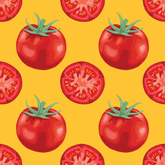 hand draw fruits seamless background pattern