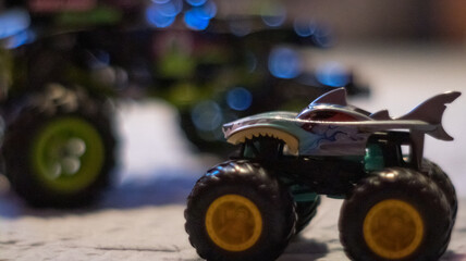 Closeup of a toy monster truck © Zhuo Tan/Wirestock Creators