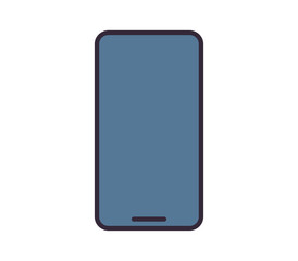 Smartphone and technology flat illustration.