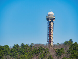 Sunny view of the Hot Springs Mountain Tower