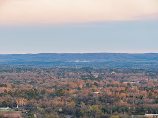 Obraz premium High angle view of the downtown Hot Springs