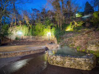 Night view of the Hot Spring above Ground