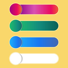 Obraz premium Set of template label banner for social media icon