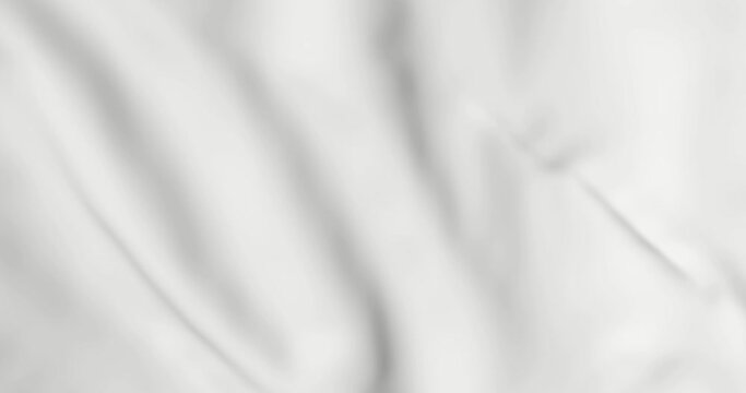The white crumpled fabric is flying up. Abstract canvas background in motion.