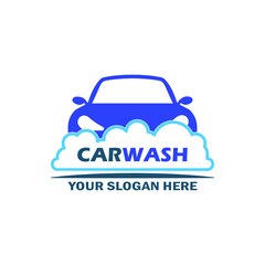Car wash vector logo design
