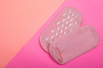 Socks with paraffin for paraffin therapy terry,