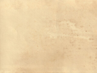 Old beige paper texture. Vintage watercolor background