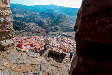 Morella, la ciudad medieval amurallada del interior de Castellón (España)