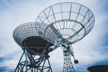 Radio telescope in operation
