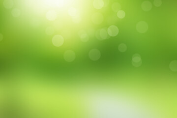 Blurred bokeh background image of light green foliage