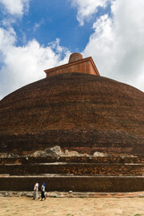 Abayagiri dagoba in ancient buddhist monastic city of Anuradharpura, Sri Lanka