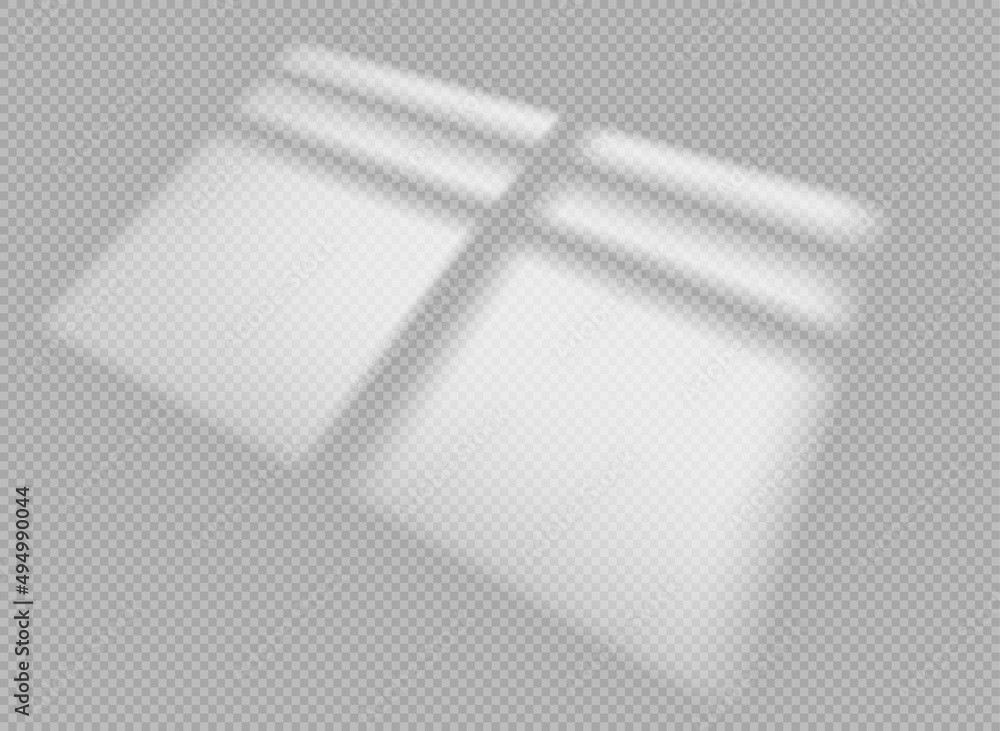 Aufkleber Window shadow overlay effect on transparent background