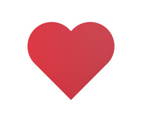 Heart and happy flat illustration.
